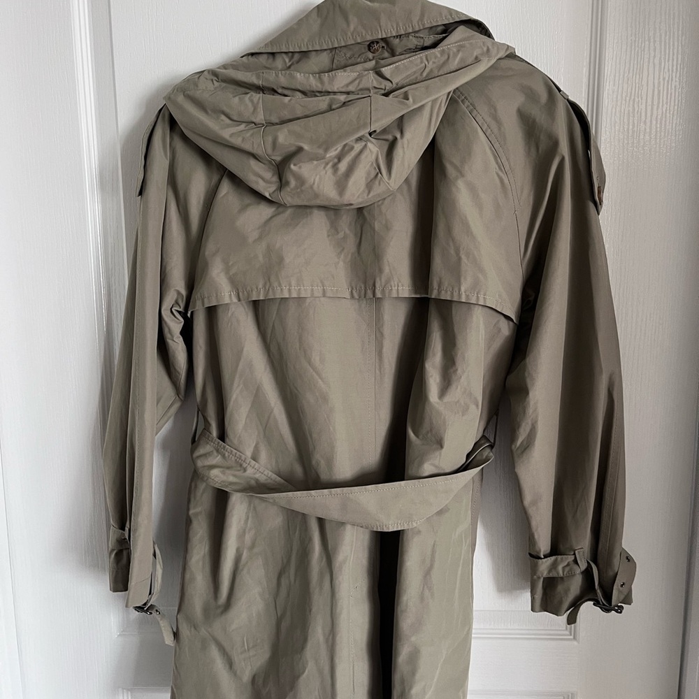 Zara utility jacket size L. Detachable hood, zip front with belt. NWT - Picture 6 of 9